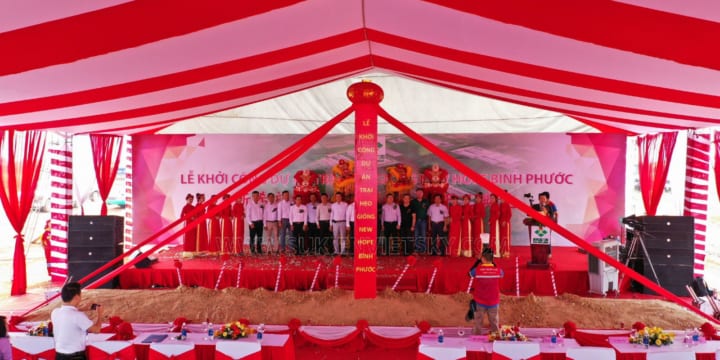 Khởi công | Công ty tổ chức lễ khởi công, động thổ tại Bình Phước
